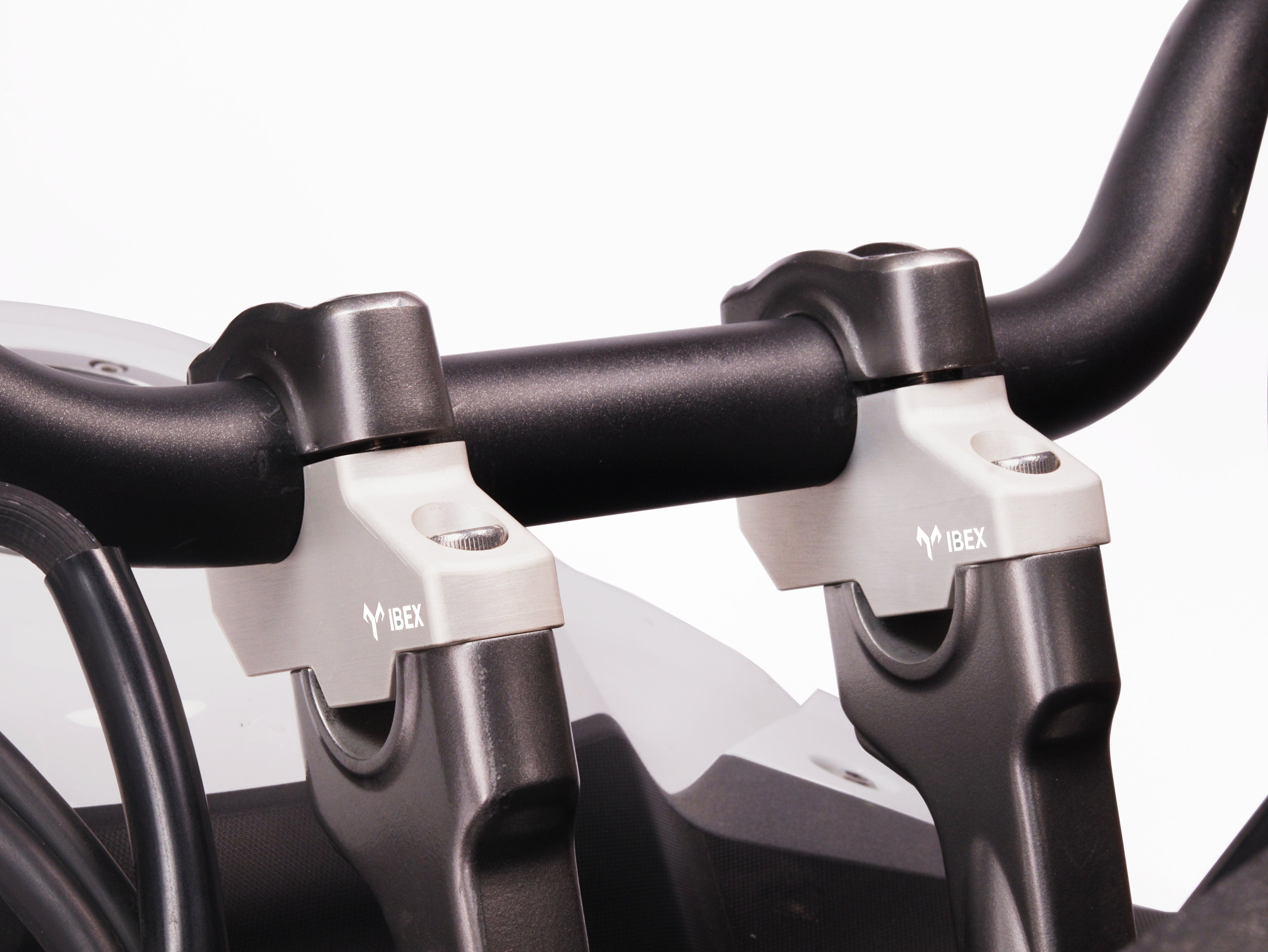 Pull Back Handle Bar Risers - Ibex by Motoverse for Honda Transalp XL 750