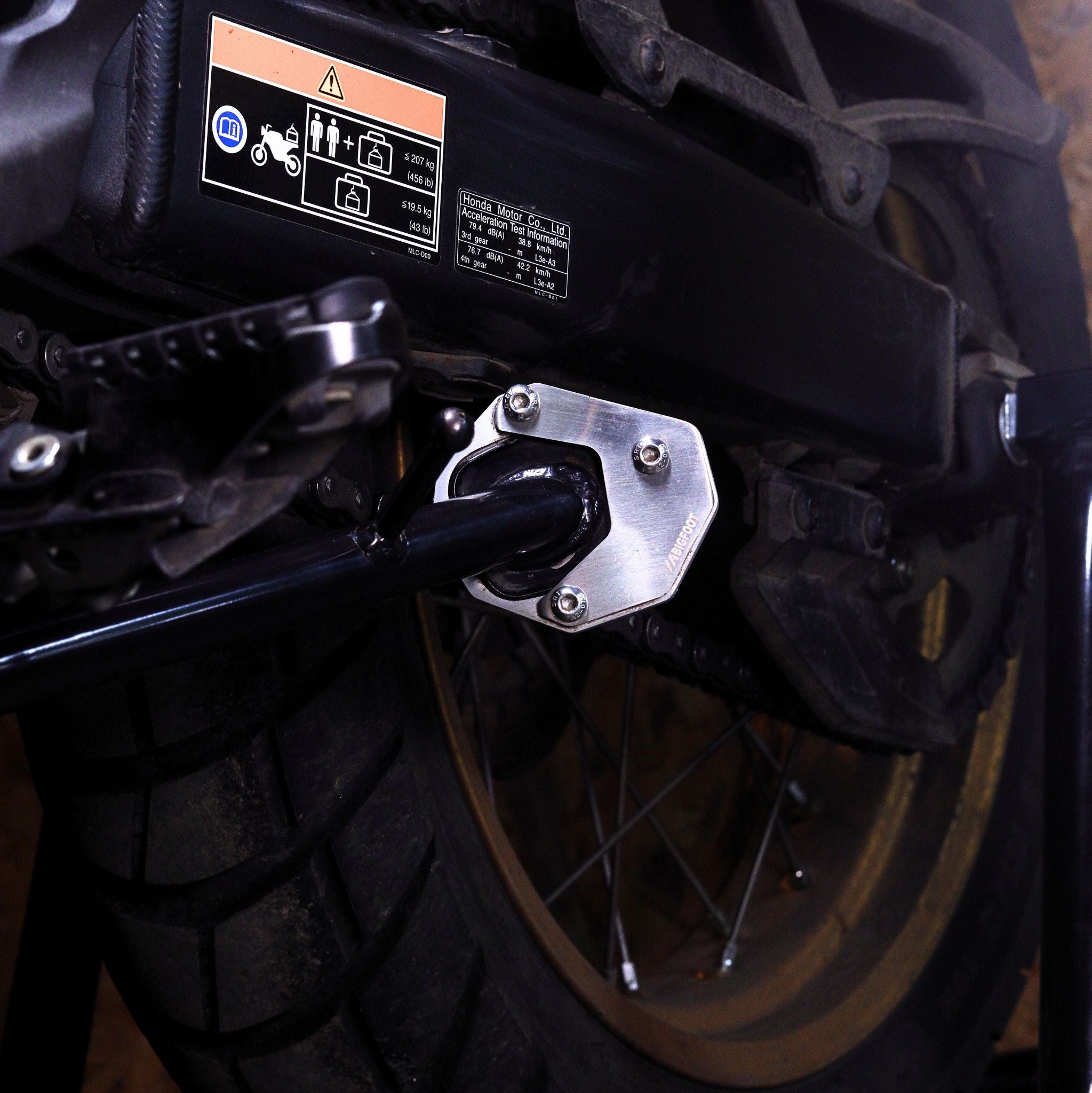 Side Stand Extender - Bigfoot by Motoverse for  Honda Transalp XL 750