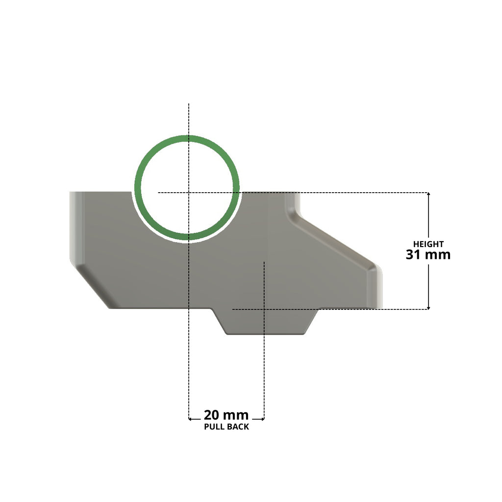 Pull Back Handle Bar Risers - Ibex by Motoverse for Honda Transalp XL 750