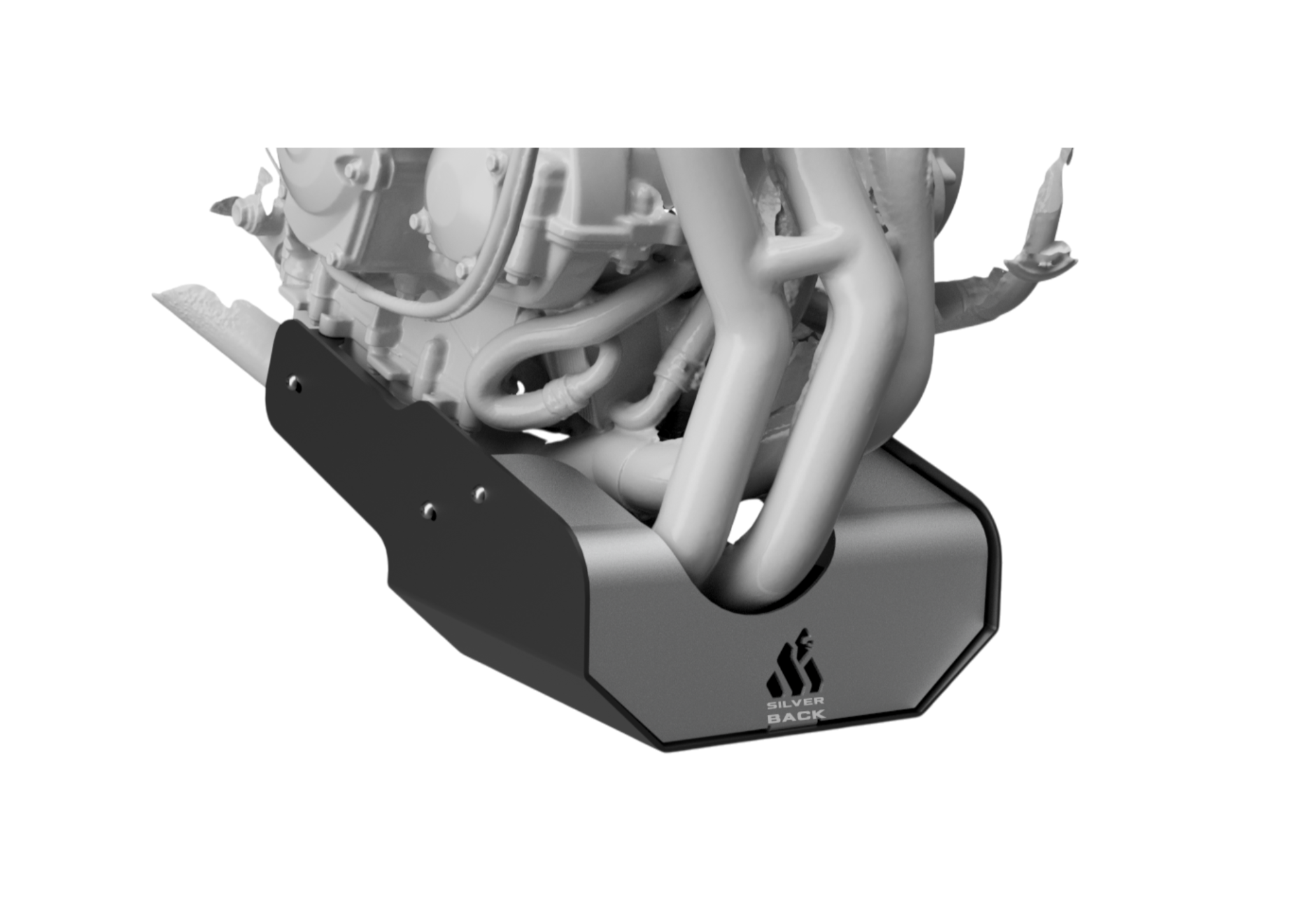 Skid Plate - Silver Back by Motoverse for Triumph Tiger 660