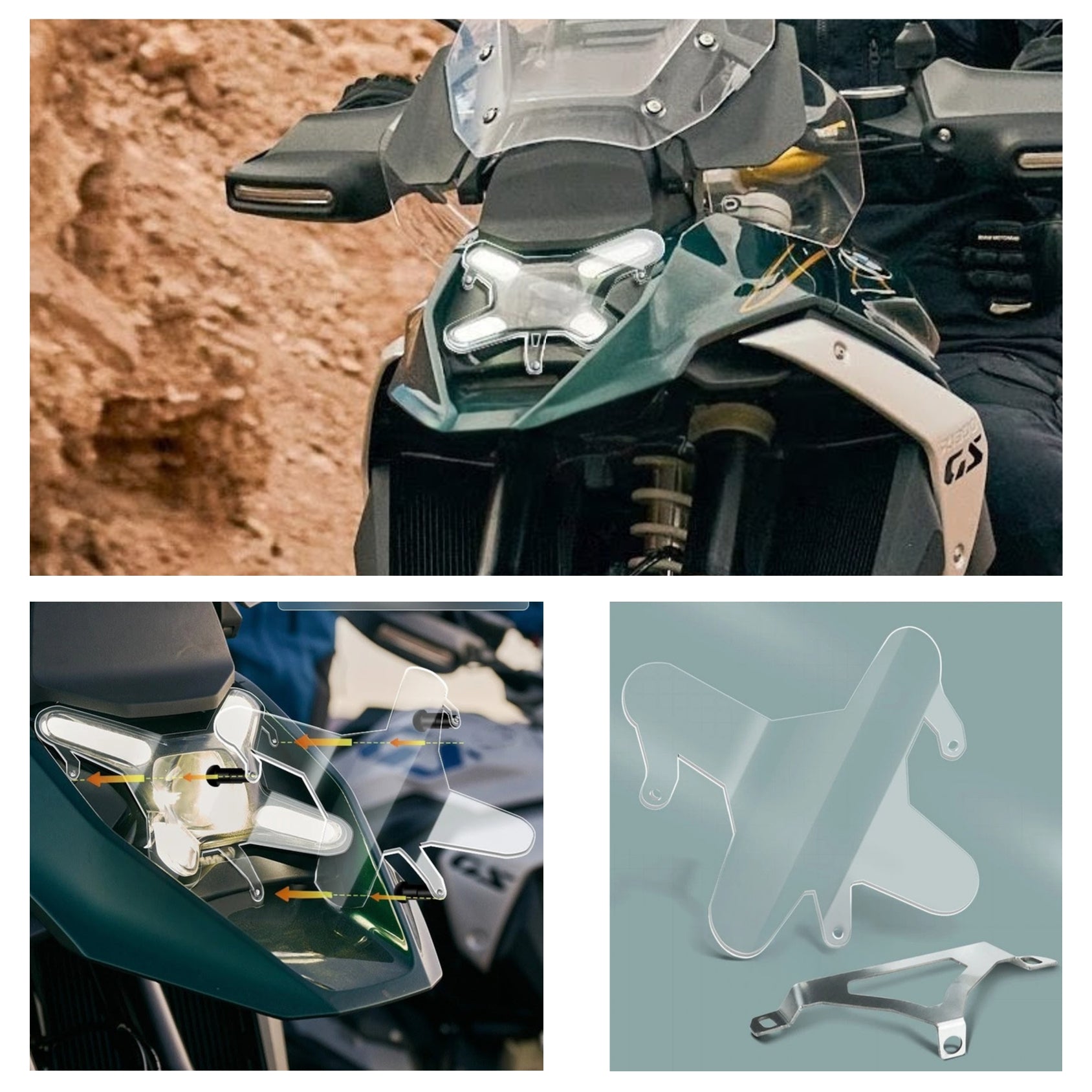 Headlight Cover by Motoverse for BMW R 1300 GS