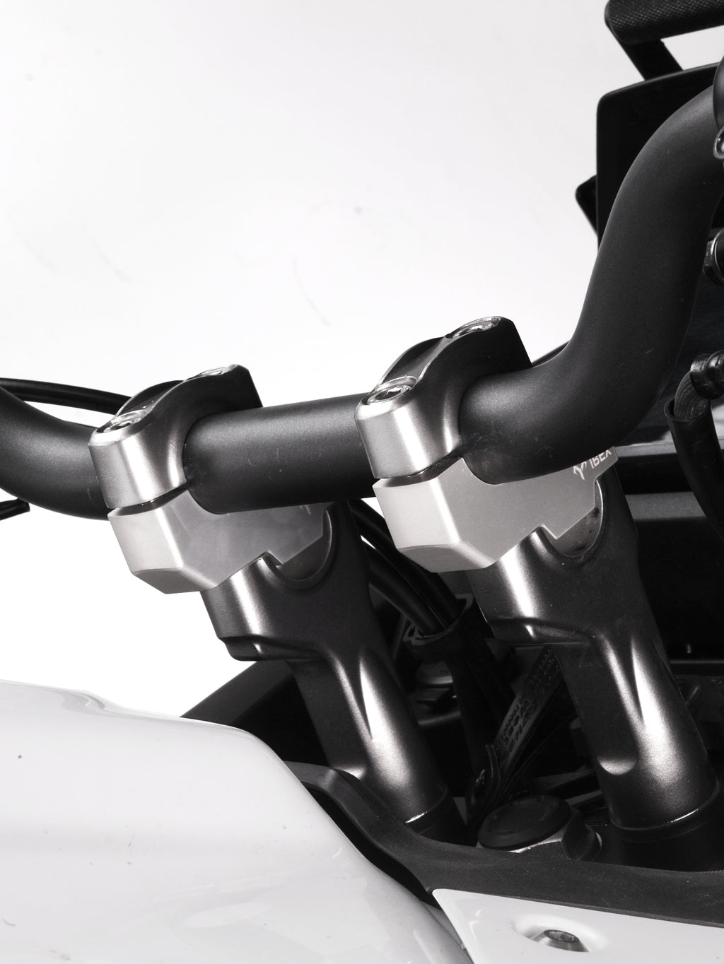 Pull Back Handle Bar Risers - Ibex by Motoverse for Honda Transalp XL 750