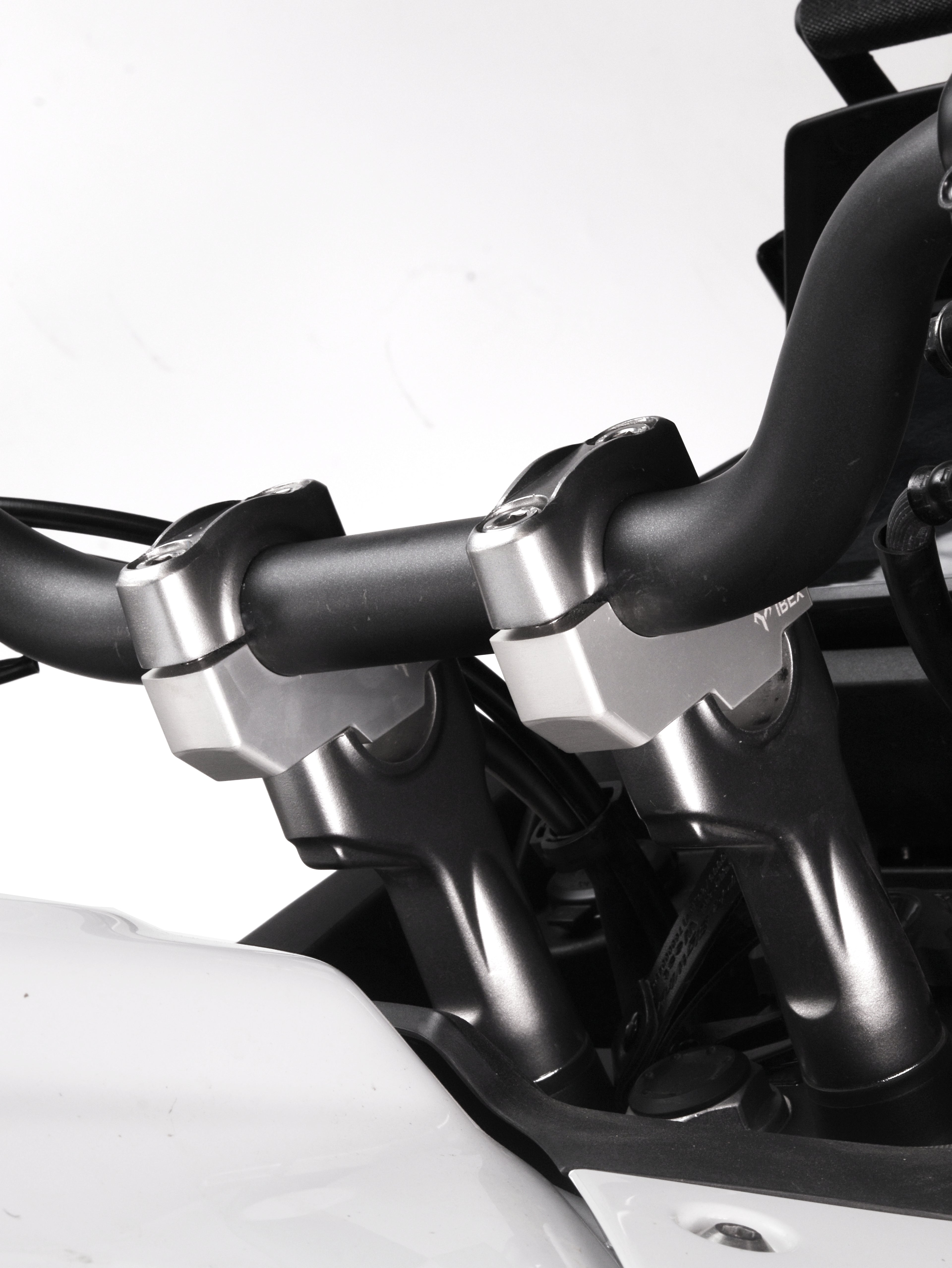 Pull Back Handle Bar Risers - Ibex by Motoverse for Honda Transalp XL 750